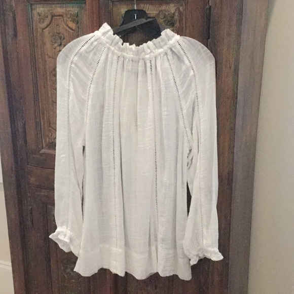 NWT Sundance Poets Peasant Ladder Lace Blouse - Picture 4 of 4